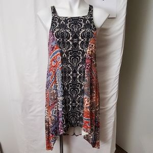 Miami Boho  High Low Midi Sleeveless Dress